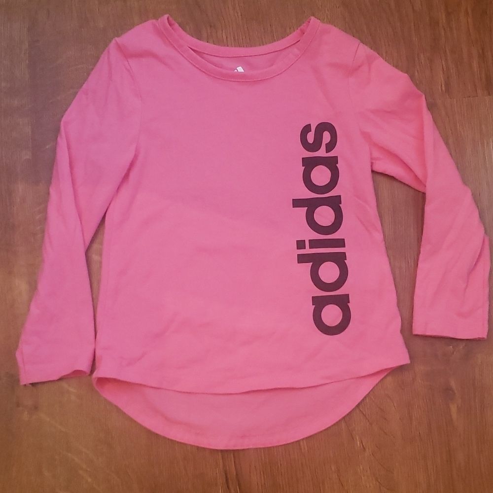 Adidas Pink Long Sleeve T Shirt